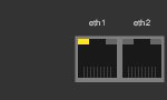 GTH module with ethernet unplugged